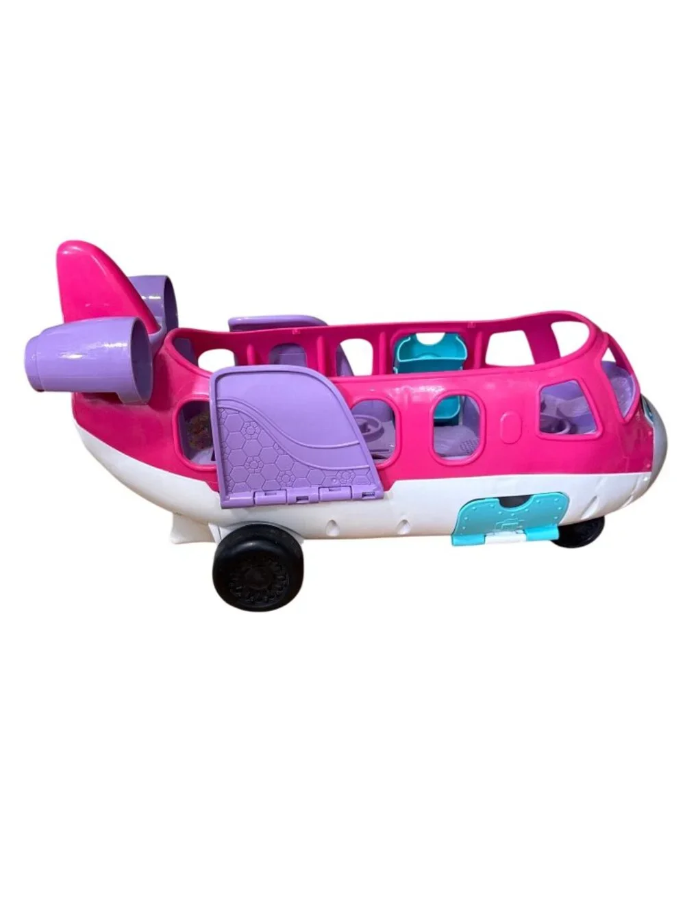 Fisher-Price Little People Barbie Dream Plane Pink Musical Toy Airplane